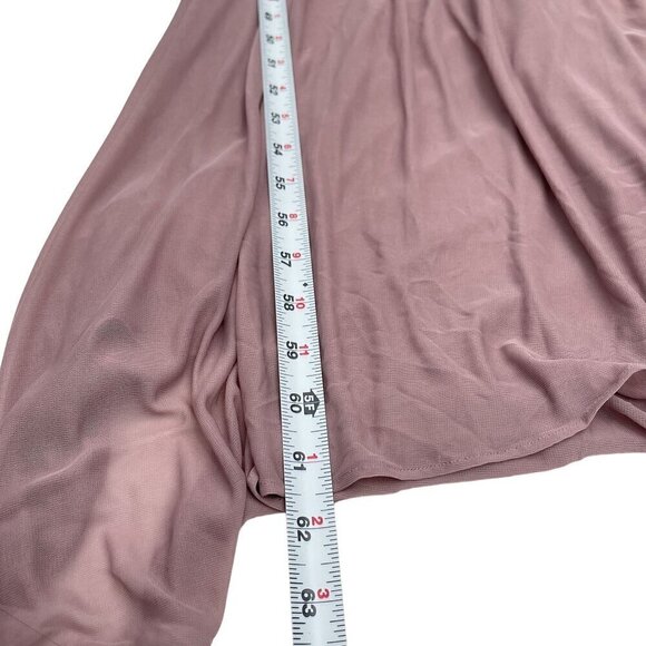 Birdy‎ Grey Ryan Sheer V Back Maxi Formal Bridesmaid Dress Mauve Medium NWT - Picture 15 of 16